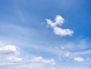 clear blue sky background,clouds with background, Blue sky background with tiny clouds. White fluffy clouds in the blue sky. 