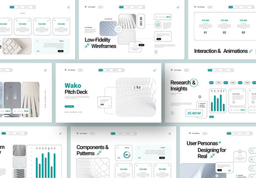 Minimalist Business Pitch Deck Presentation Template
