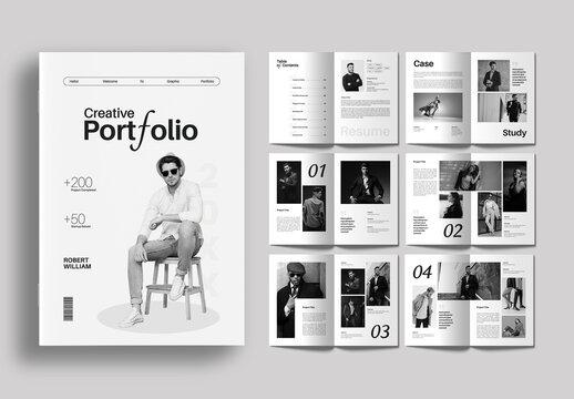 Creative Portfolio Brochure Template for Personal Branding