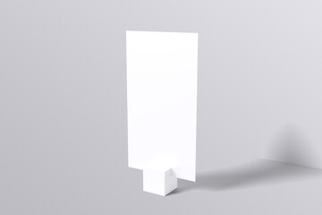 Standing Poster Mockup Blank