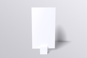Standing Poster Mockup Blank