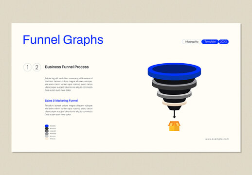 Sales and Marketing Funnel Infographic Template for Business Presentation