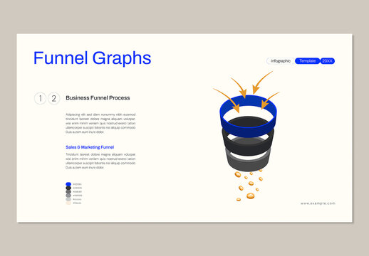 Modern Funnel Infographic Design for Corporate Marketing Presentation