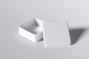 Tin Box Mockup Blank