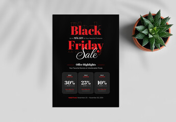 Modern Black Friday Sale Flyer Template