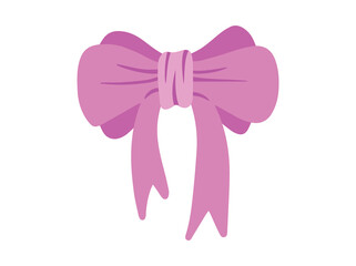 Ribbon Pink Bow Hair Tie
