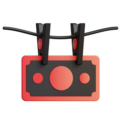 Money Laundering 3D Illustration