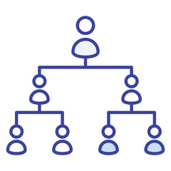 Obraz premium Organizational Chart Icon