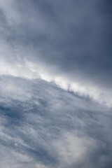 Dramatic Cloudscape with Blue Sky