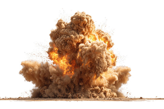 Massive dirt explosion