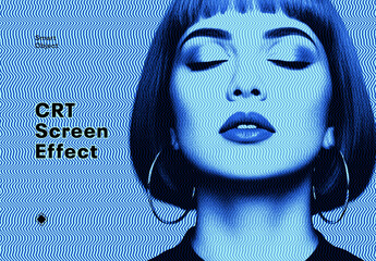 CRT Screen Photo Effect