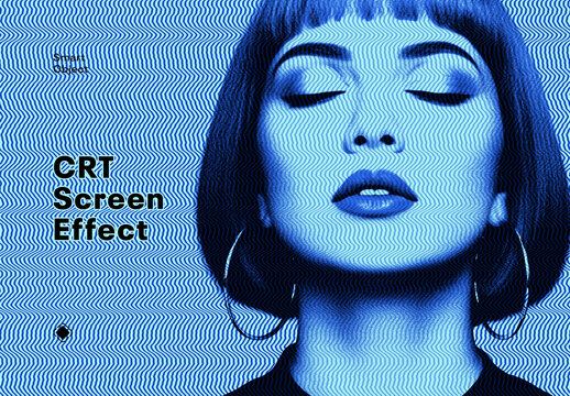 CRT Screen Photo Effect