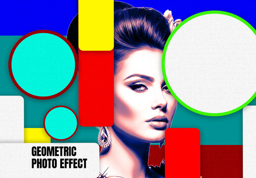 Geometric Photo Effect Template