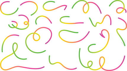 Colorful hand drawn arrows diverse styles and directions abstract graphic elements