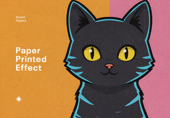 Paper Printed Photo Effect