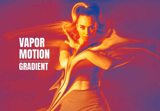 Vapor Motion Gradient Photo Effect
