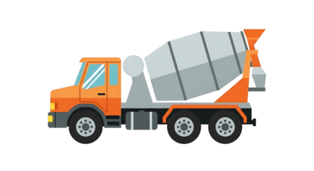 Cement Mixer Truck.