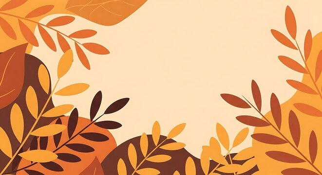 Warm autumn leaves frame your message beautifully, use this cozy backdrop for seasonal greetings, inviting announcements, and comforting designs now