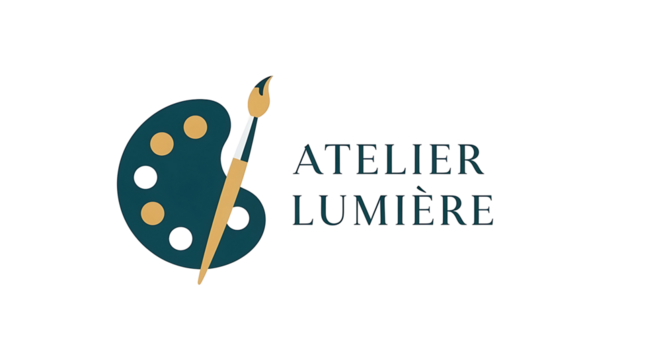 Paint Palette with Brush.