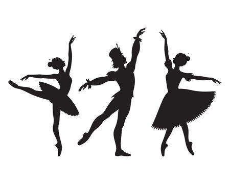 Nutcracker Ballet Silhouette Scene? ? the ?Nutcrackercore? motif 16.eps