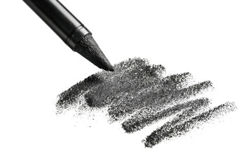 Gray smear with black pencil