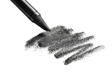 Gray smear with black pencil