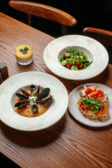 restaurant food. restaurant menu. photos for the menu