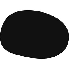 Abstract Black Organic Liquid Shape Blob Isolated on White Background Minimalist Graphic Element Fluid Form Flowing Blob Shape Simple Organic Shape Abstract Art