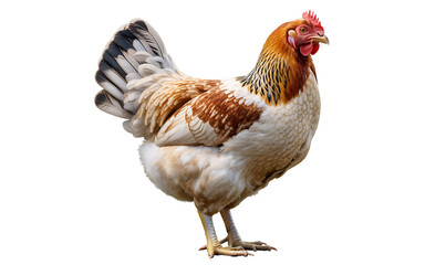 Fototapeta premium Chicken isolated on transparent background