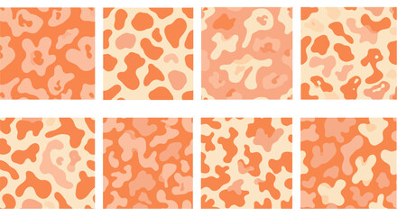 seamless pattern abstract spotty print in peach  orange ideal for backgrounds textiles wallpaper and creative design projects and branding