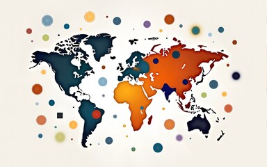 vector graphic of international day of education good for internati day of education flat desig.n generative ai. High quality