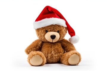 Teddy bear christmas plush brown.