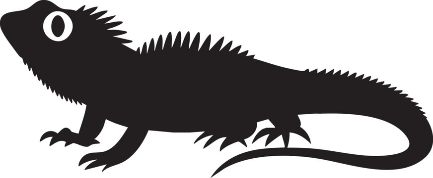 Detailed Reptile Outlines and Icons