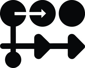 black and white arrows