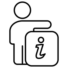 Personal Information Outline Icon