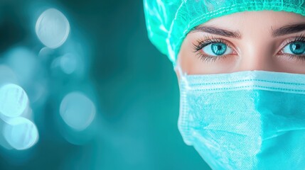 Expertise Surgeon performing a delicate operation with extreme focus and precision.