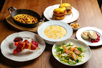 restaurant food. restaurant menu. photos for the menu