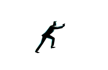silhouette of a young man jumping