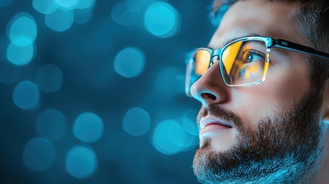 Future Engineer using augmented reality to design industrial components. - Powered by Adobe