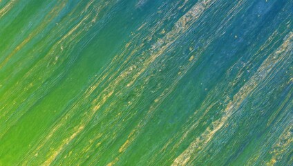 Abstract background with green and blue gradient and diagonal lines.