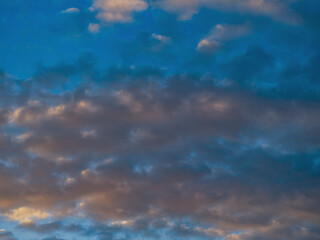 Fototapeta premium Colourful sunset clouds ,nature background