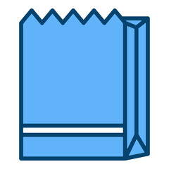 Paper Bag Single Icon Vector Collection 