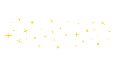 Magical yellow Stardust and Shiny Spark Effect png. Bright yellow Glow, Glittering Light Flare, Abstract Holiday Confetti, red Fantasy Dust, Festive Flash, Christmas transparent Design cutout