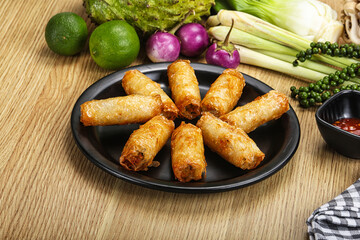 Vietnamese cuisine fried spring roll