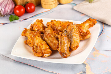 Grilled spicy chili chicken wings