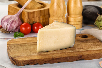 Sheep hard cheese Caprino Romano