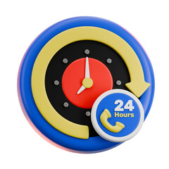 24 Hours Service Icon