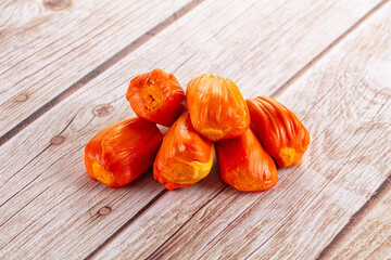 Red sweet juicy tropical red jackfruit