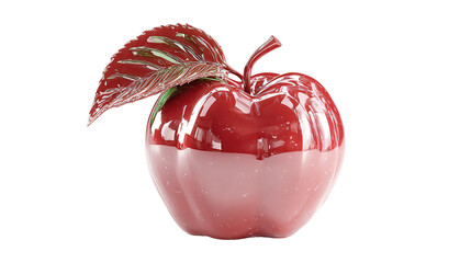 red apple isolated on transparent or white background png