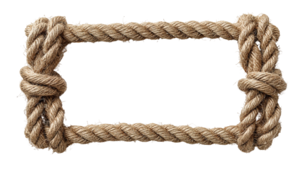 Straight rope isolated on transparent or white background, png